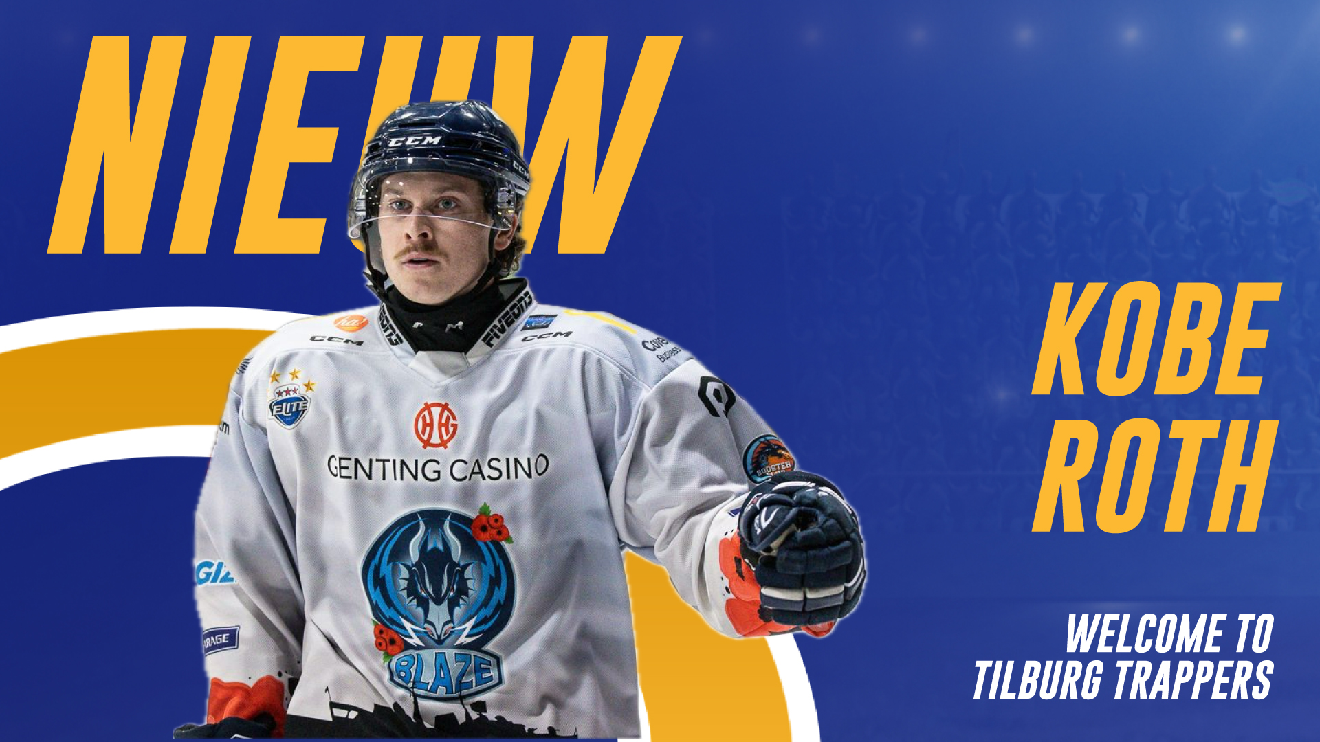 KOBE ROTH VOLGENDE VERSTERKING TILBURG TRAPPERS